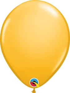 11" goldenrod round balloon qualatex