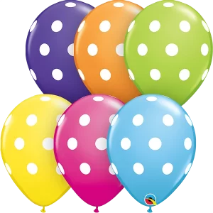 11'' Big Polka Dots (Tropical Assortment)