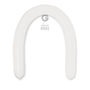 3" White #001 - Gemar (50 Count)