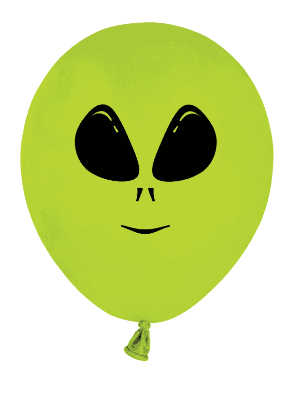 5" Space Alien Head - Gemar - Playtime Balloons Exclusive