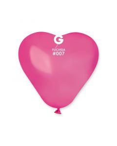 6" Hearts Fuchsia #007 - Gemar