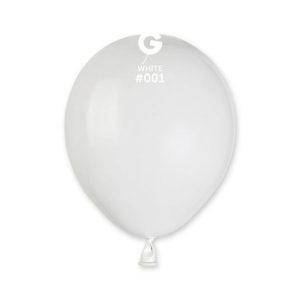 5" Round White #001 - Gemar