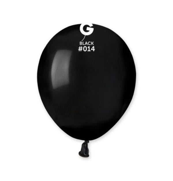 5" Round Black #014 - Gemar