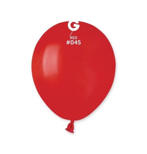 5" Round Red #045 - Gemar
