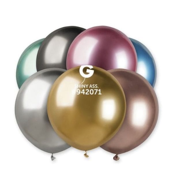 19" Round Shiny Assortment #SHINY 25pcs - Gemar