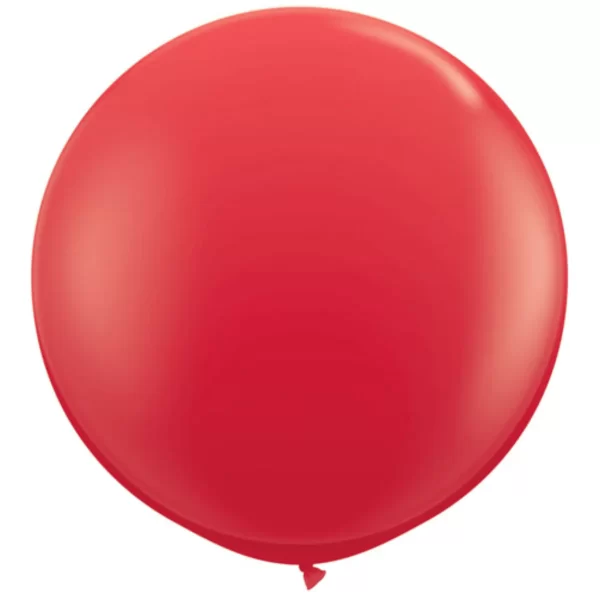 3FT round red balloon - Qualatex