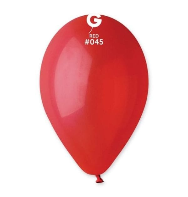 13" Round Red #045 - Gemar