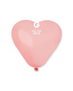 6" Hearts Baby Pink #073 - Gemar