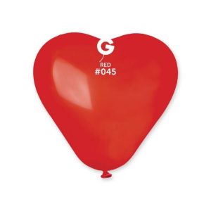 6" Hearts Red #045 - Gemar