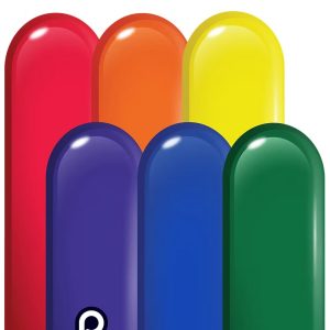 260 Classic Rainbow assortment (50 balloons) - Prima
