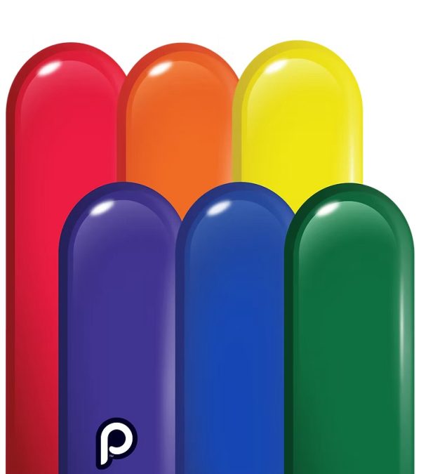 260 Classic Rainbow assortment (50 balloons) - Prima