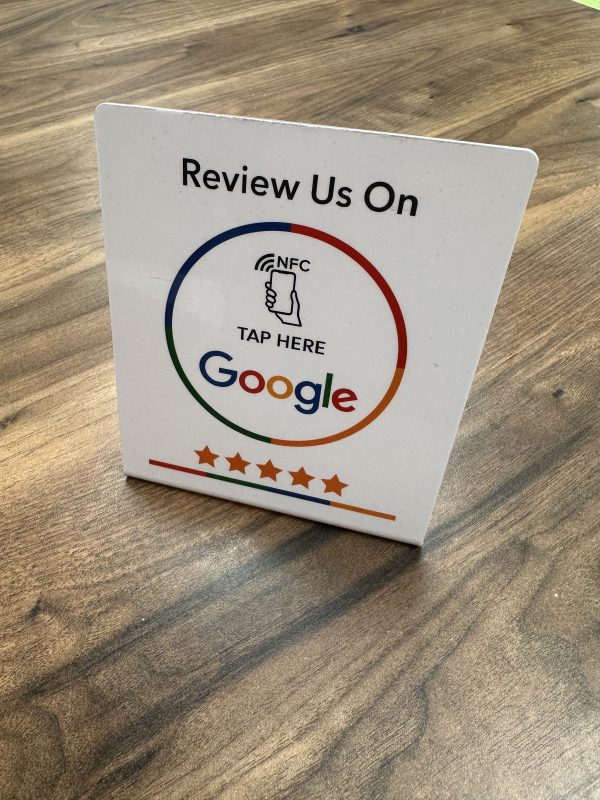 NFC Google Review Stand