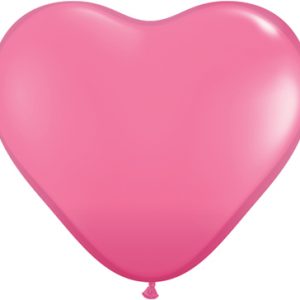 6" Hearts Rose