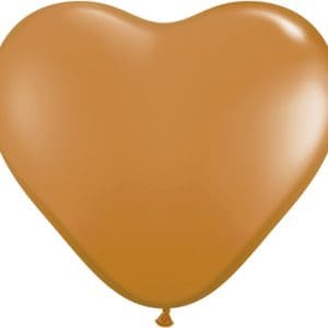 6" Hearts Mocha Brown *Discontinued*