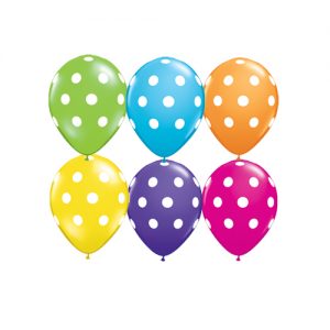 NEW 5" Round Big Polka Dots Tropical *Discontinued*
